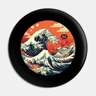 Great wave off kanagawa alternative colors Pin