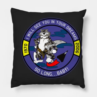 F-14 Tomcat So long... Baby! - Clean Style Pillow