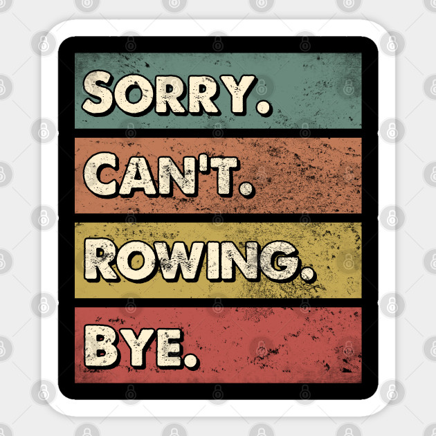 Rowing sport practice gifts. Perfect present for mom mother dad father friend him or her - Rowing - Sticker