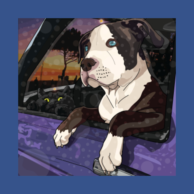 Sunset Dreams - Dogs - T-Shirt
