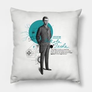 Nikola Tesla Pillow