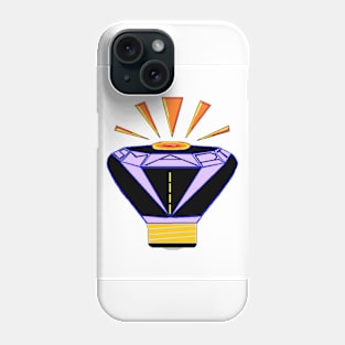 Smart diamond light bulb. Phone Case