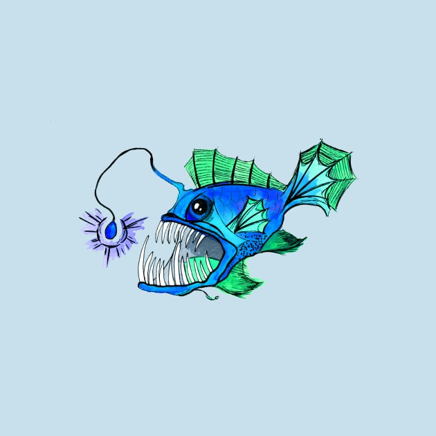 Blue Anglerfish by ZeichenbloQ