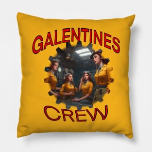 Galentines crew girl power Pillow