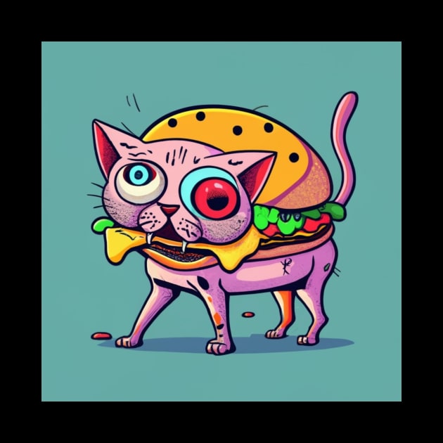 very ugly cheeseburger cat by Catbrat