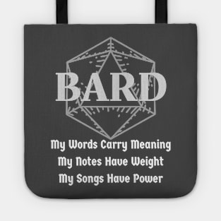 "My Songs Have Power" Dnd Bard Class Print Tote