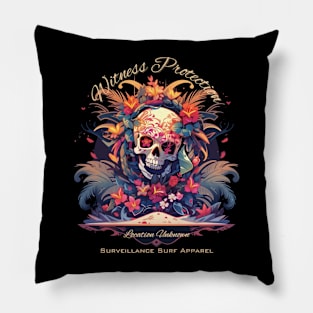 Witness Protection Skull Pillow