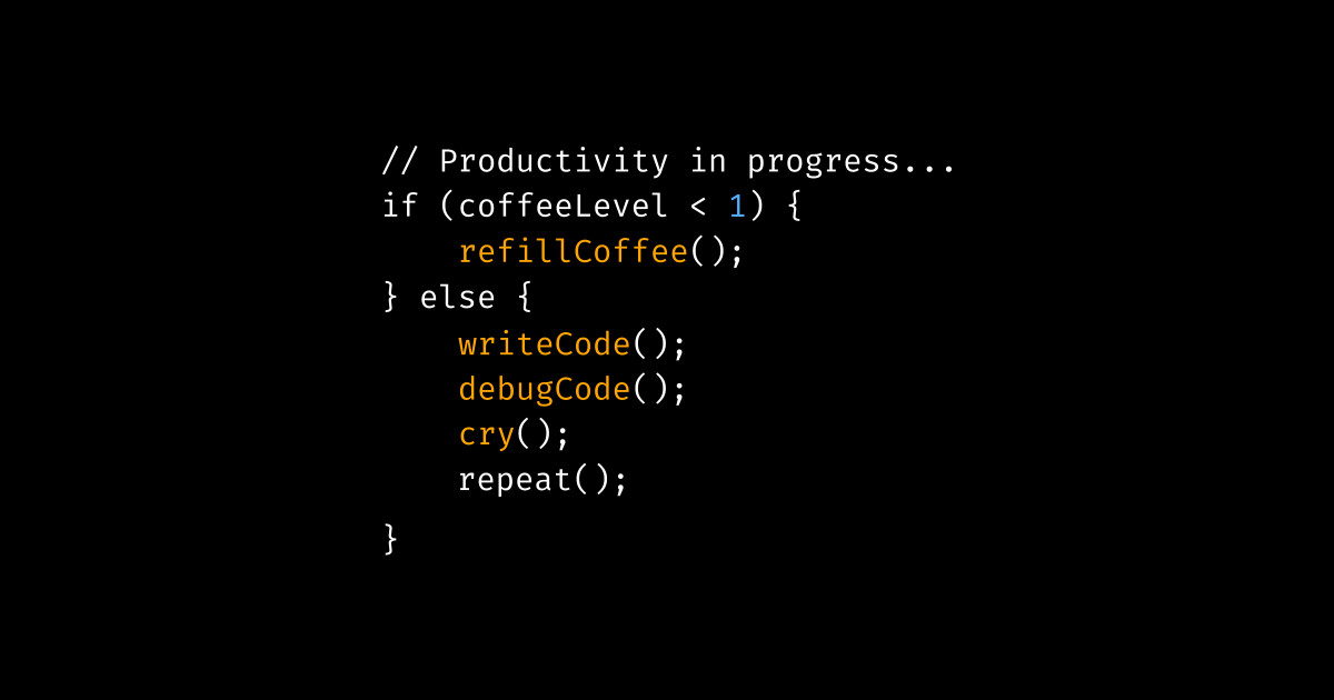 Programmer coffee and debugging - coding humor - Coding Humor - Sticker ...