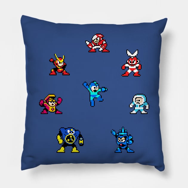 Megaman bosses Pillow by Sharkshock