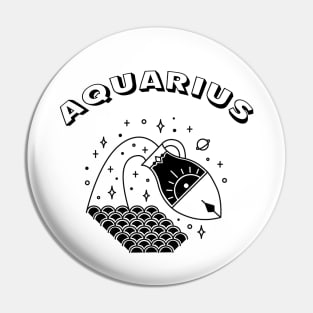 Aquarius Astrology Sign Pin