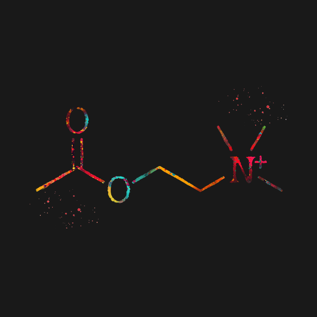 Acetylcholine molecule by erzebeth