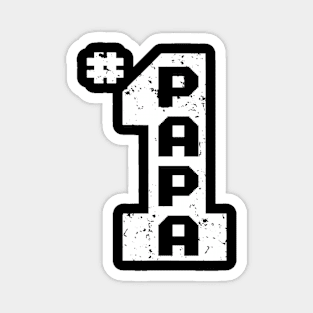 #1 Papa Number One Papa Dad Father Grandpa Father's Day Gift Magnet