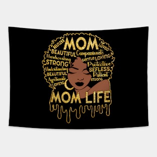 Black African American Black Mom Life Mother'S Day Tapestry