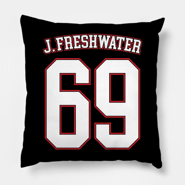 Joey Freshwater 69 v3 Pillow by Emma