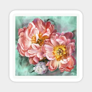 Peony flower Magnet