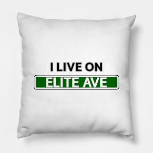 I live on Elite Ave Pillow