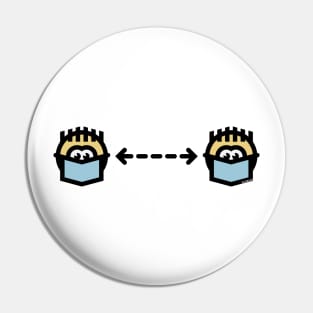 Keep Distance, Despite A Mask! (Corona / Icon) Pin