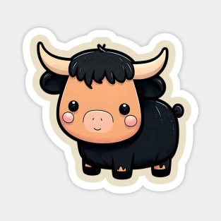 Black Bull for Babies Magnet