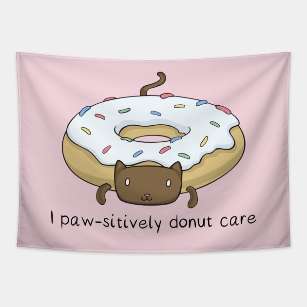 Cat Donut - I Paw-sitively Donut Care Tapestry by 5sizes2small