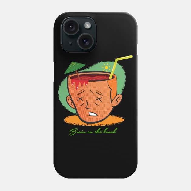 Brain on the beach! Phone Case by JAOC28