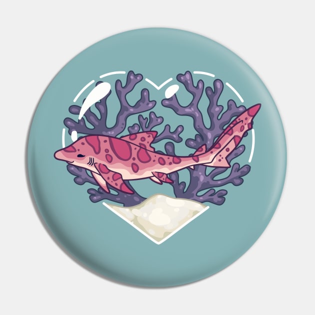 MINCE, the Leopard Shark Pin by bytesizetreasure