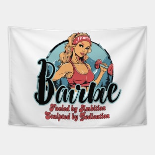 Fitness Barbie Vintage Graphic T-shirt 02 Tapestry