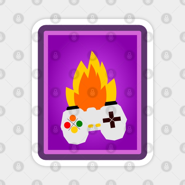 Gaming Vibes fire game Magnet by jaml-12