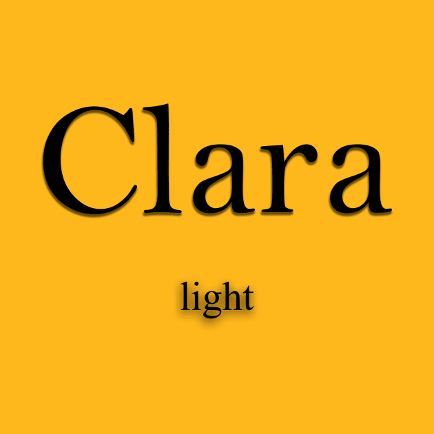 Clara Name meaning by Demonic cute cat