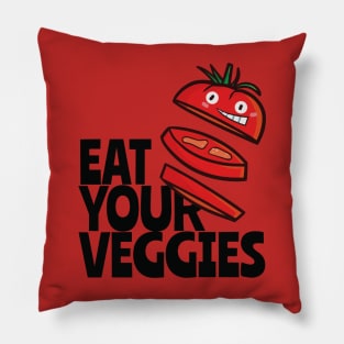 Eat Your Veggies - Tomato Version Pillow