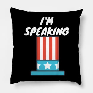 I am Speaking by Kamala Harris Pillow