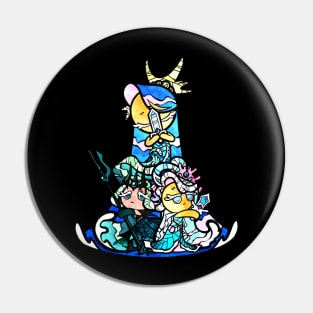 Sea fairy - stained glass cookie run Pin