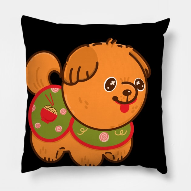 Inu Hariko Ramen Pillow by Fluffymafi