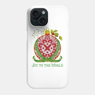 Merry Christmas. Joy to the world. Phone Case