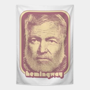 Ernest Hemingway // Retro Aesthetic Fan Art Gift Tapestry