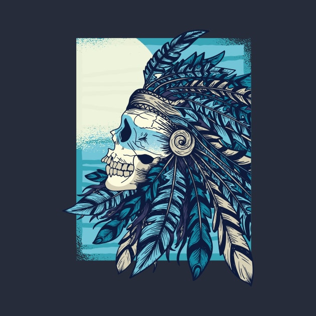 Native Skull Design by LR_Collections