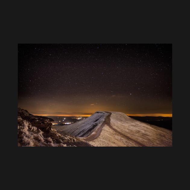 Pen y Fan at night in the Brecon Beacons National Park by dasantillo