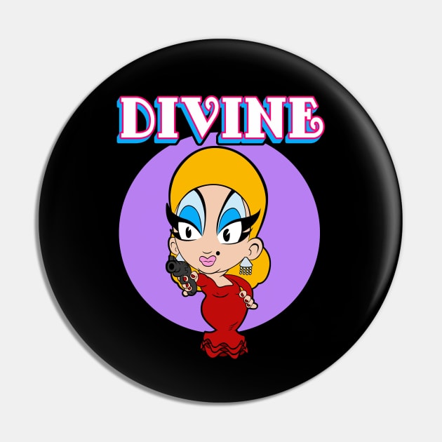 Divine (Pink Flamingos) Pin by FreakPills