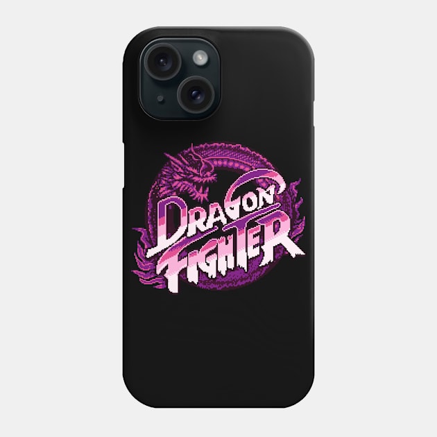 Dragon Fighter (Purple Fire) Phone Case by Bootleg Factory