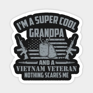 Vietnam Veteran Grandpa Magnet