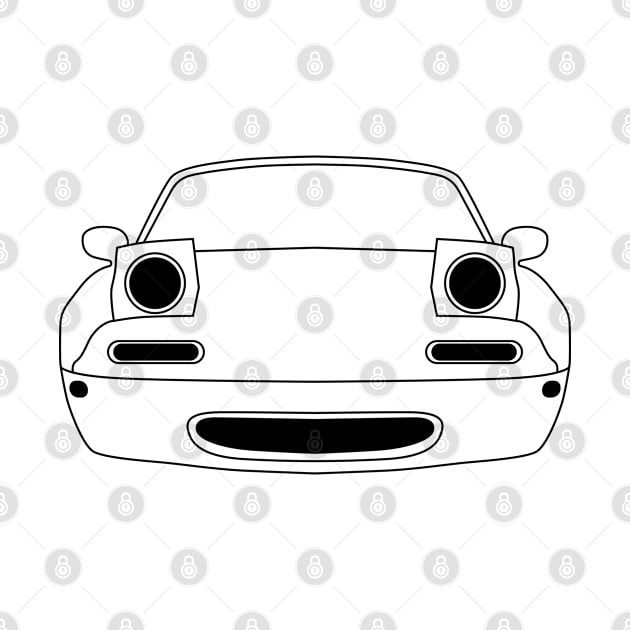 Mazda MX5 Black Outline by kindacoolbutnotreally