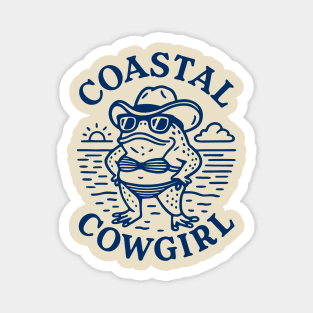Coastal Cowgirl Beach Babe Salty Hair Vibes Magnet
