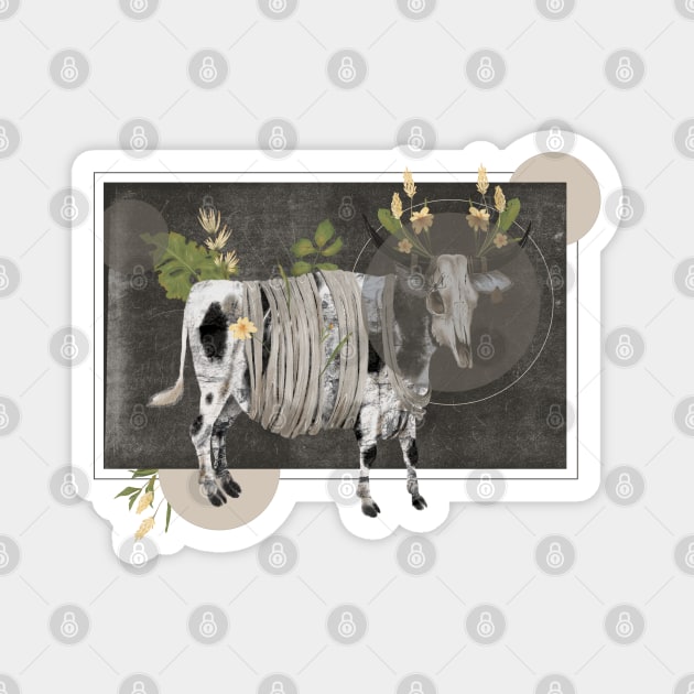 Halloween cow Magnet by Taisiia