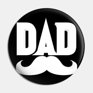 DAD Funny Fathers Day Design Pin