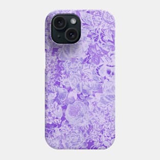 Seamless Purple Peonies Garden Phone Case