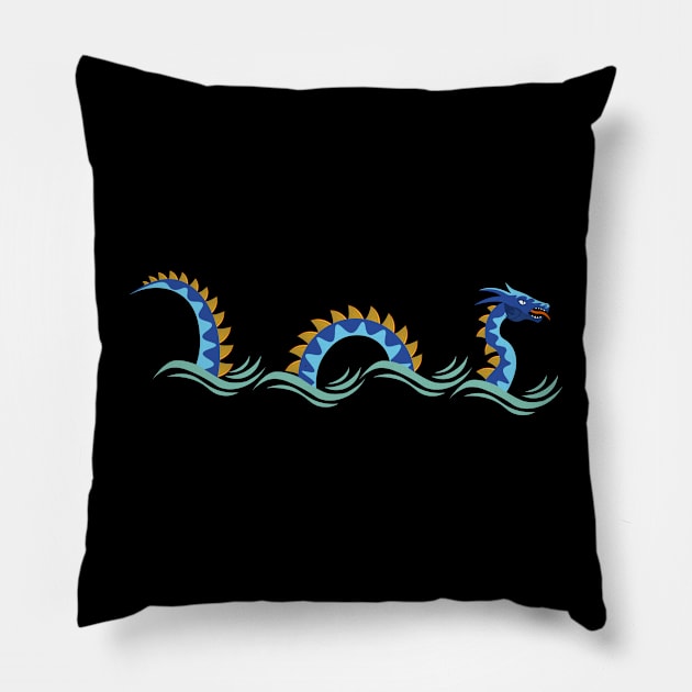 Sea Monster Design Pillow by Tolan79 Magic Designs