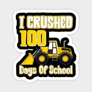 100 Days of School Monster Truck 100th Day of School Boys Magnet