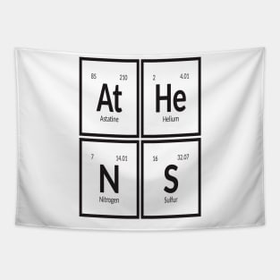 Athens City | Periodic Table of Elements Tapestry