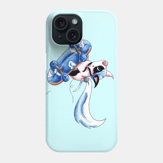 Sky Boarder Phone Case by KristenOKeefeArt