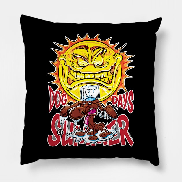 Dog Days of Summer Dachshund Pillow by eShirtLabs