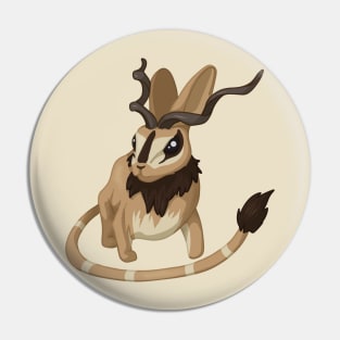 African Jackalope Pin